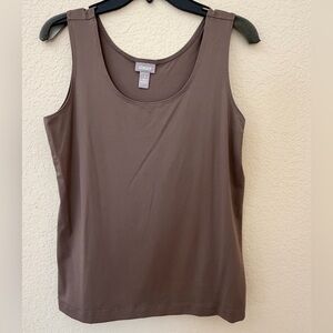 Chico's Chocolate Brown Scoop Neck Tank